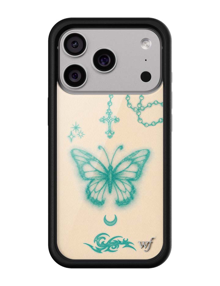 Wildflower iPhone case 17 Pro Noah Cyrus Tattooed Blue Cute