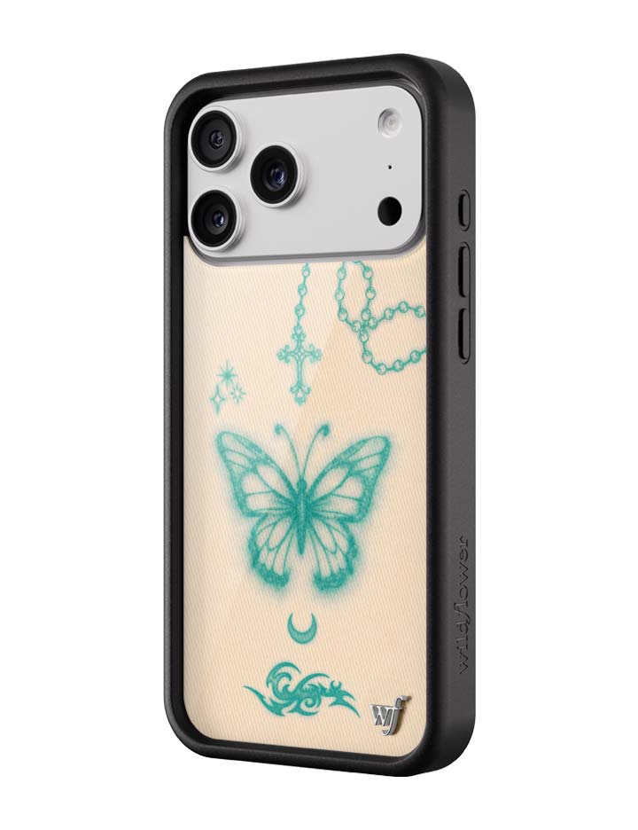 Wildflower iPhone case 18 Pro Max Noah Cyrus Tattooed Blue Cute