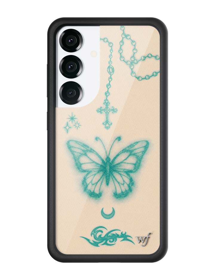 Wildflower Galaxy S25 case Noah Cyrus Blue Cute