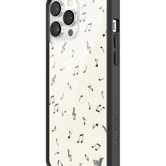Wildflower iPhone case 13 Pro Max Love Notes Black Cute