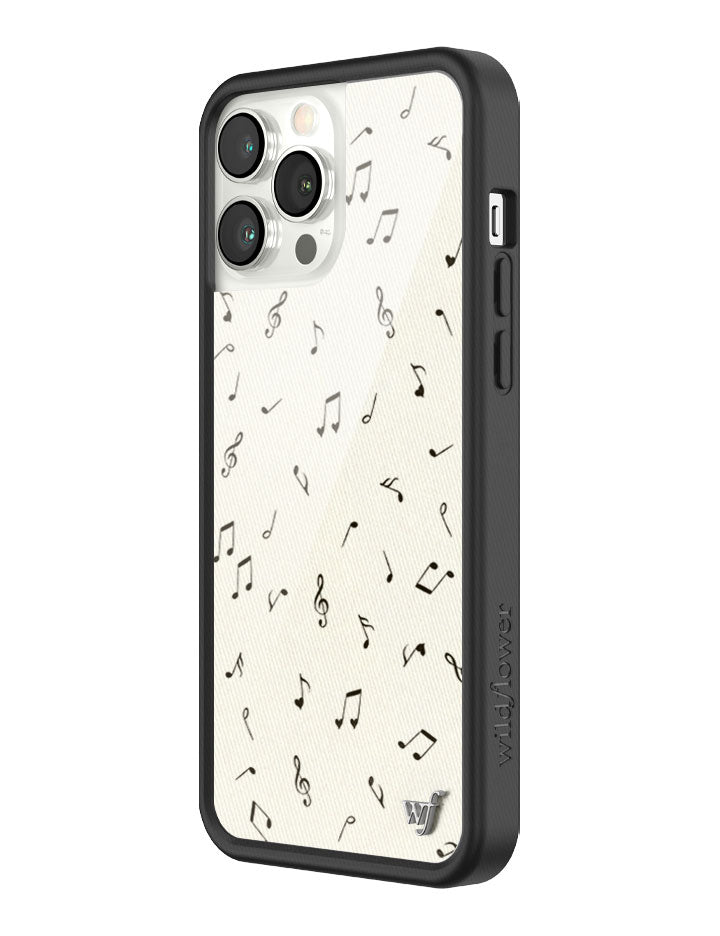 Wildflower iPhone case 13 Pro Max Love Notes Black Cute
