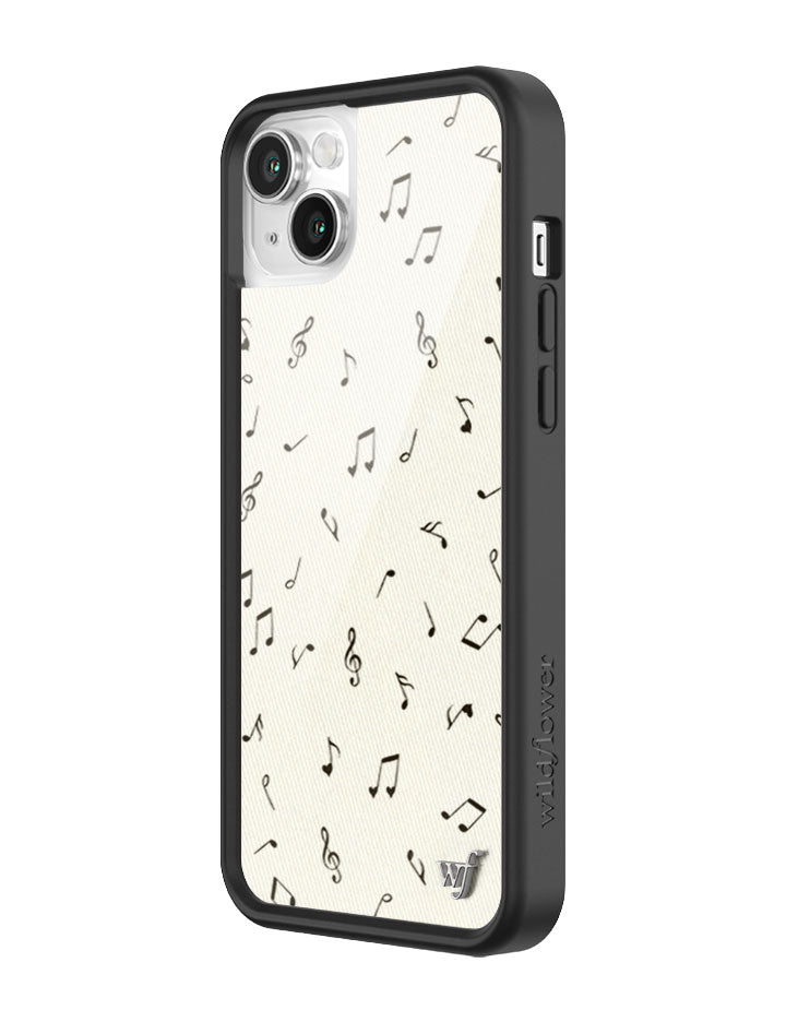 Wildflower iPhone case 14 Love Notes Black Cute