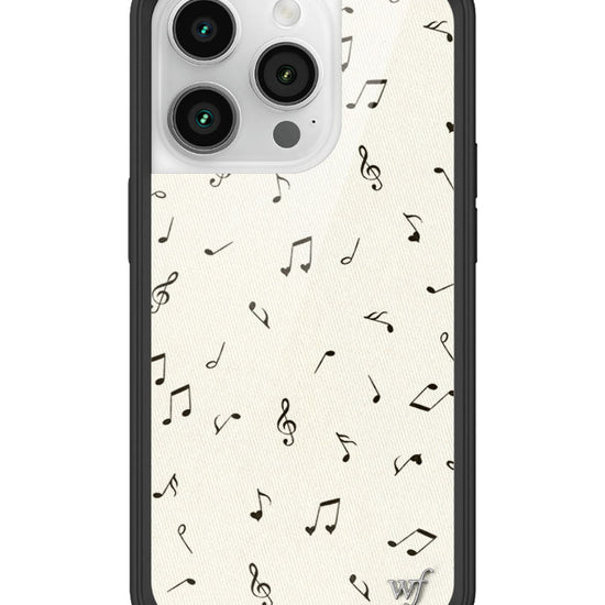 Wildflower iPhone case 14 Pro Love Notes Black Cute