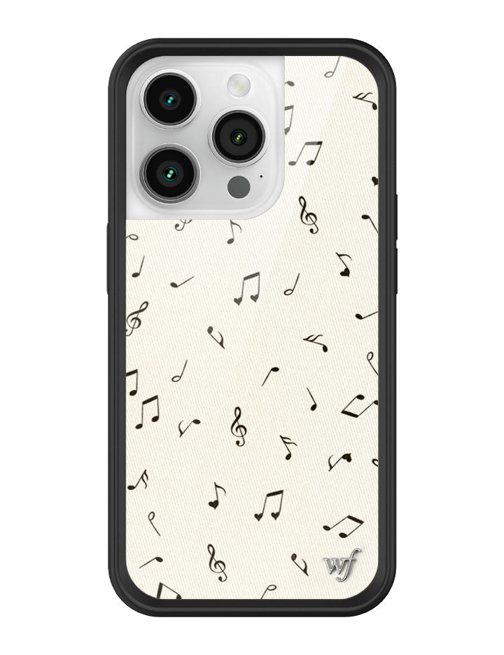 Wildflower iPhone case 14 Pro Love Notes Black Cute