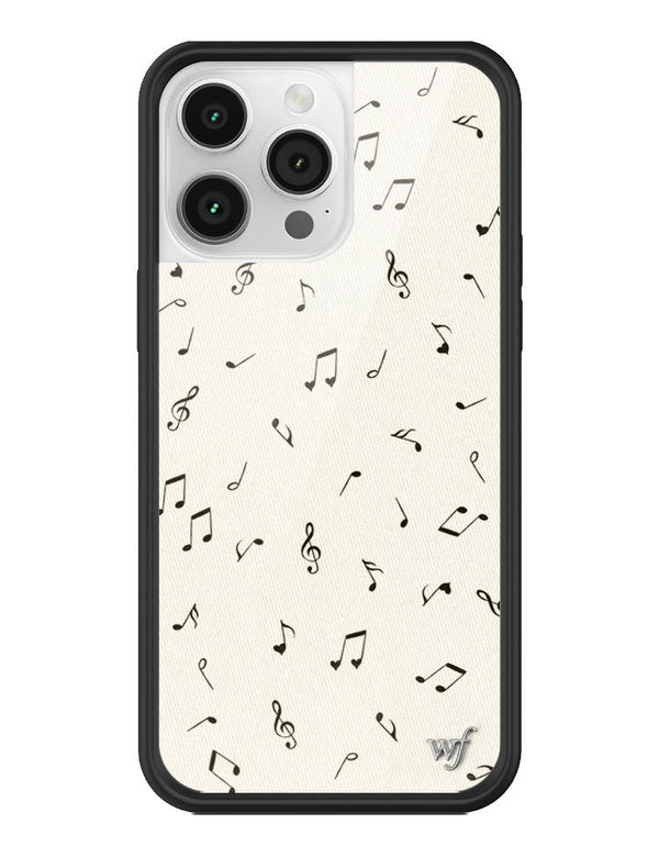 Wildflower iPhone case 14 Pro Max Love Notes Black Cute