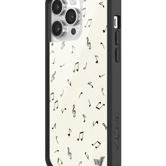 Wildflower iPhone case 14 Pro Max Love Notes Black Cute