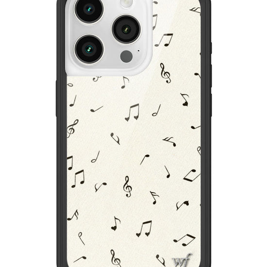 Wildflower iPhone case 15 Pro Love Notes Black Cute