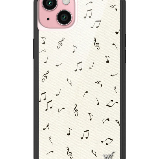 Wildflower iPhone case 15 Plus Love Notes Black Cute
