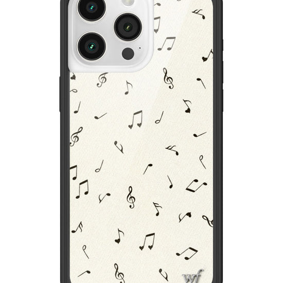 Wildflower iPhone case 15 Pro Max Love Notes Black Cute