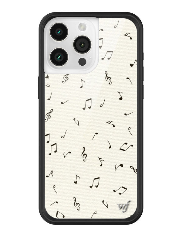 Wildflower iPhone case 15 Pro Max Love Notes Black Cute