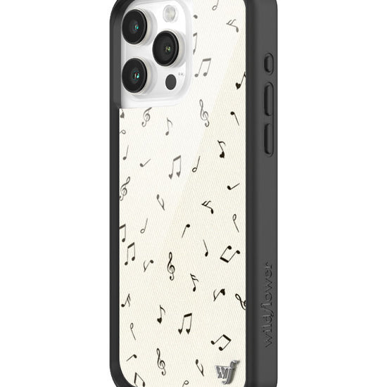 Wildflower iPhone case 15 Pro Max Love Notes Black Cute