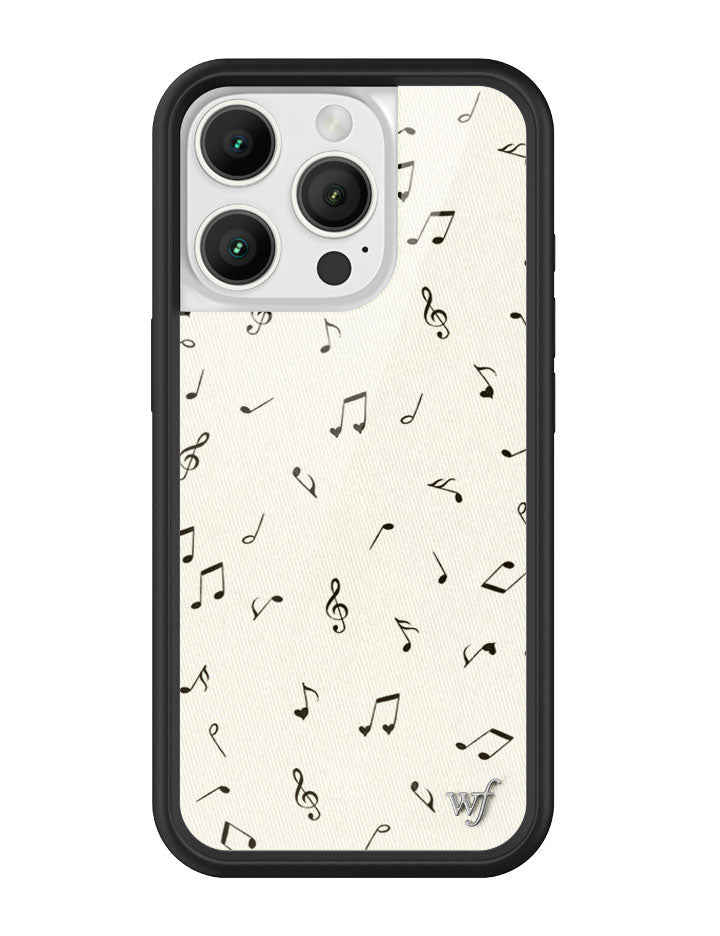 Wildflower iPhone case 16 Pro Love Notes Black Cute