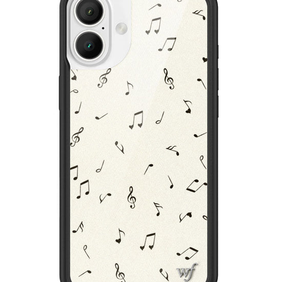 Wildflower iPhone case 16 Plus Love Notes Black Cute