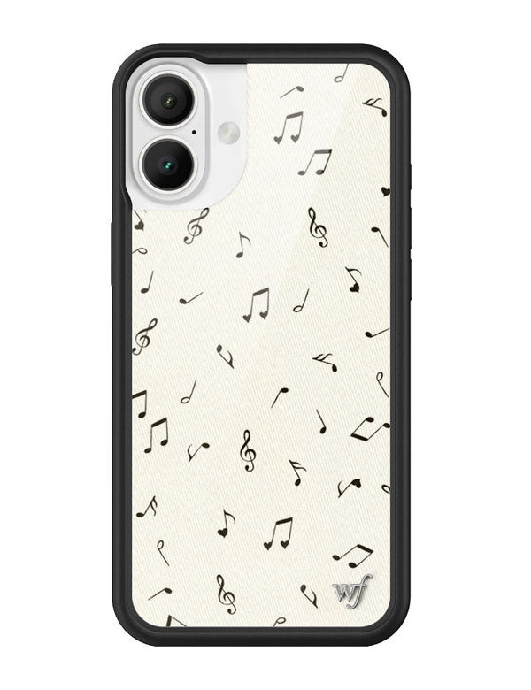 Wildflower iPhone case 16 Plus Love Notes Black Cute
