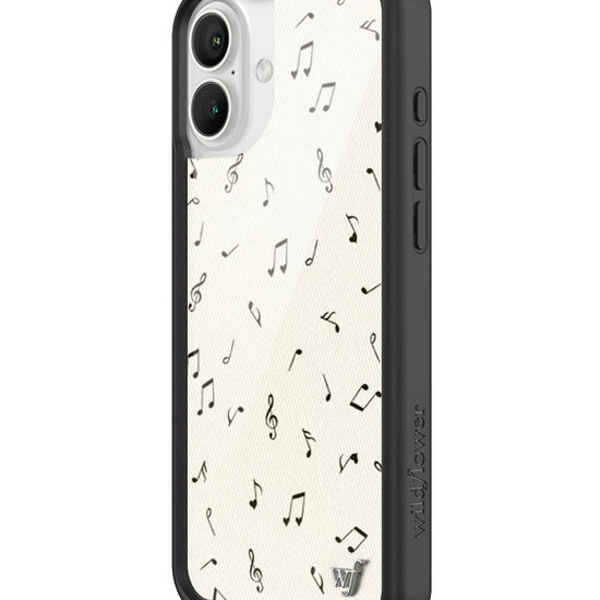 Wildflower iPhone case 16 Plus Love Notes Black Cute