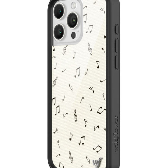 Wildflower iPhone case 16 Pro Max Love Notes Black Cute