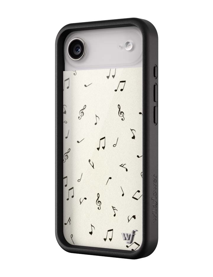 Wildflower iPhone case Air Love Notes Black Cute