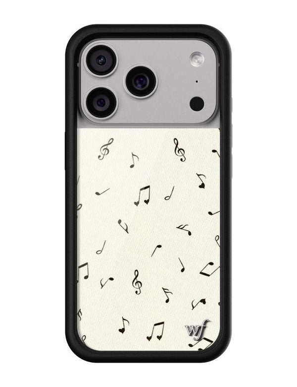 Wildflower iPhone case 17 Pro Love Notes Black Cute