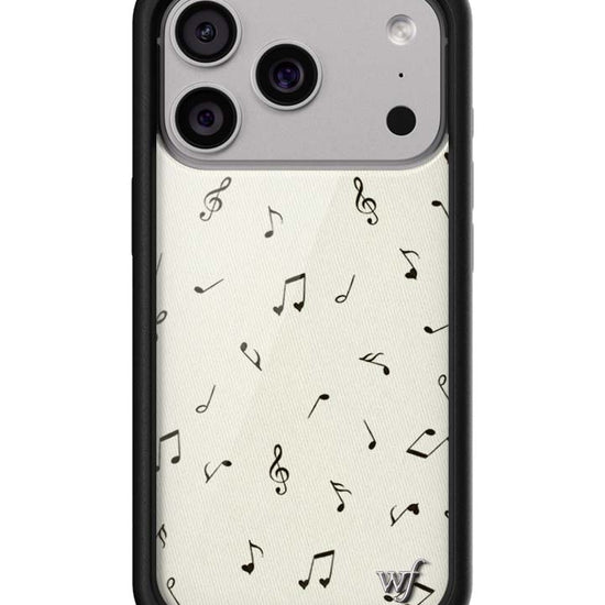 Wildflower iPhone case 17 Pro Love Notes Black Cute