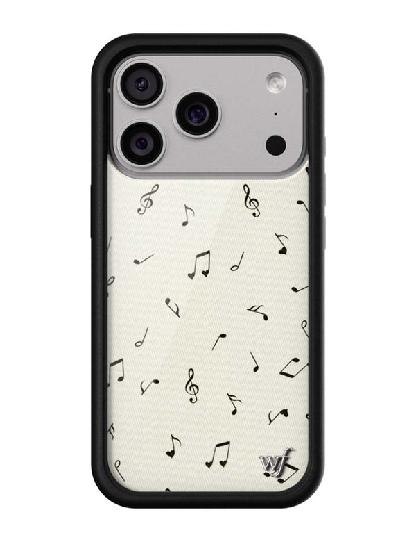 Wildflower iPhone case 17 Pro Love Notes Black Cute