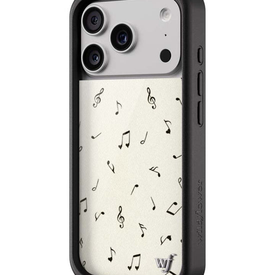 Wildflower iPhone case 17 Pro Love Notes Black Cute