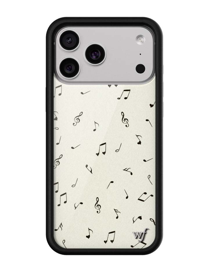 Wildflower iPhone case 17 Pro Max Love Notes Black Cute