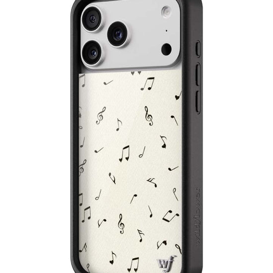 Wildflower iPhone case 17 Pro Max Love Notes Black Cute