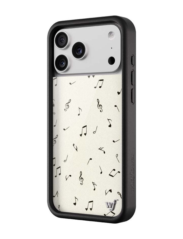 Wildflower iPhone case 17 Pro Max Love Notes Black Cute