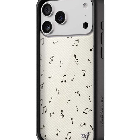 Wildflower iPhone case 17 Pro Max Love Notes Black Cute