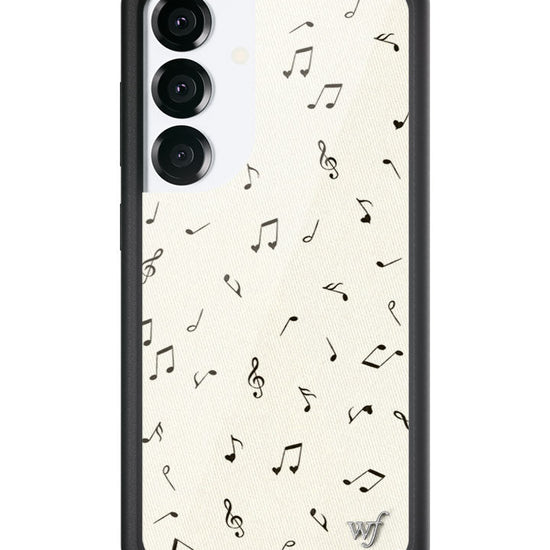 Wildflower Galaxy S25 case Love Notes Black Cute