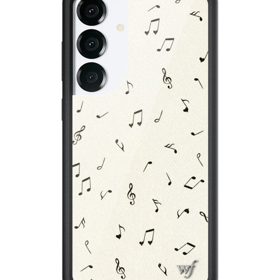 Wildflower Galaxy S25 case Plus Love Notes Black Cute