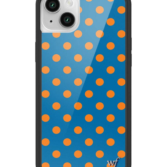 Wildflower iPhone case 13 Polka Dot | Blue and Orange Cute