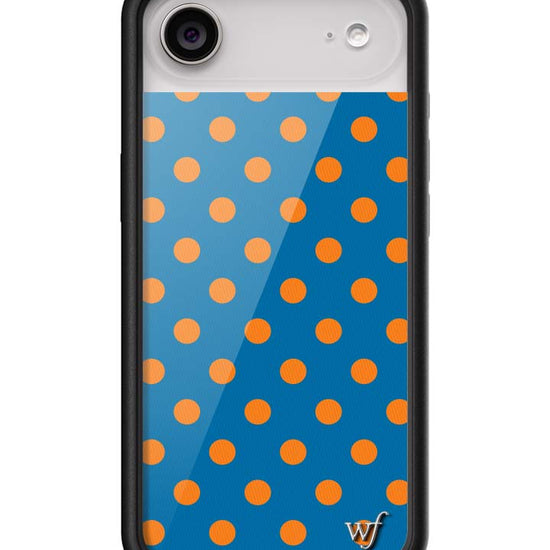 Wildflower iPhone case 17 Air Polka Dot | Blue and Orange Cute