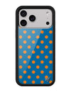 Wildflower iPhone case 17 Pro Max Polka Dot | Blue and Orange Cute