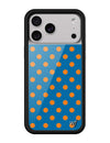 Wildflower iPhone case 17 Pro Max Polka Dot | Blue and Orange Cute