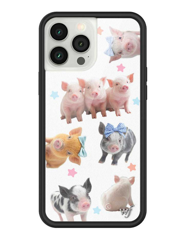 Wildflower iPhone case 13 Pro Max Little Piggies Animal Pink Cute