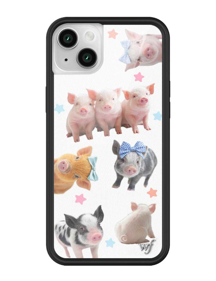 Wildflower iPhone case 14 Little Piggies Animal Pink Cute