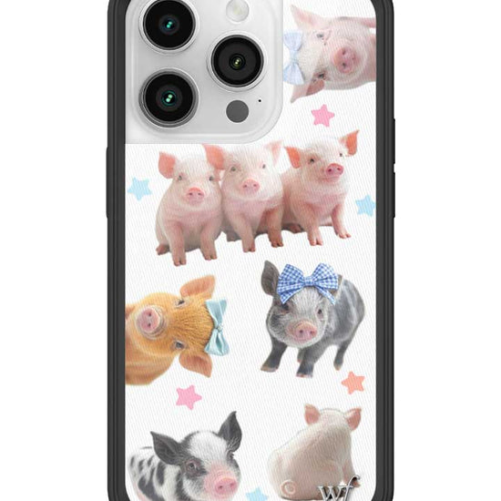 Wildflower iPhone case 14 Pro Little Piggies Animal Pink Cute