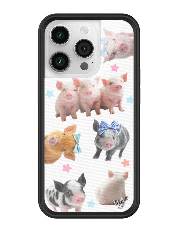 Wildflower iPhone case 14 Pro Little Piggies Animal Pink Cute