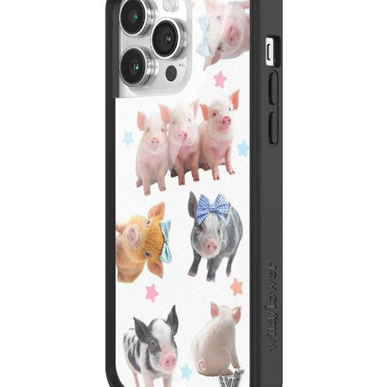 Wildflower iPhone case 14 Pro Max Little Piggies Animal Pink Cute