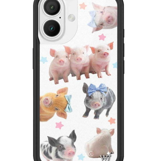Wildflower iPhone case 16 Little Piggies Animal Pink Cute