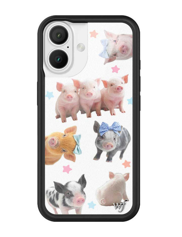 Wildflower iPhone case 16 Little Piggies Animal Pink Cute