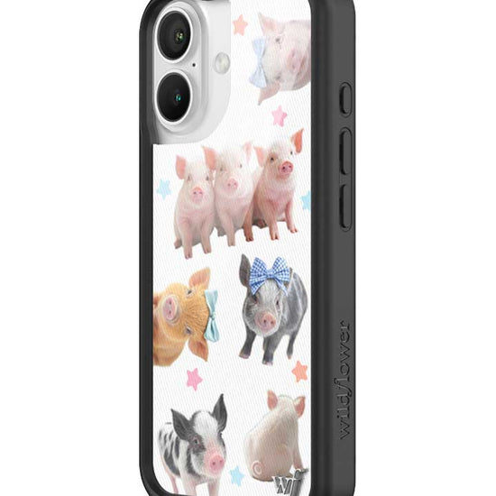 Wildflower iPhone case 16 Little Piggies Animal Pink Cute