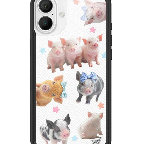 Wildflower iPhone case 16 Plus Little Piggies Animal Pink Cute