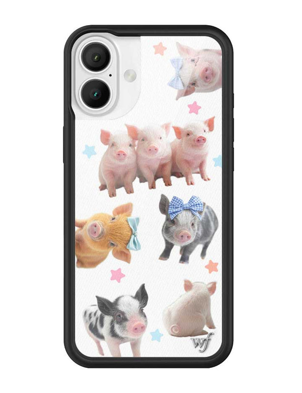 Wildflower iPhone case 16 Plus Little Piggies Animal Pink Cute