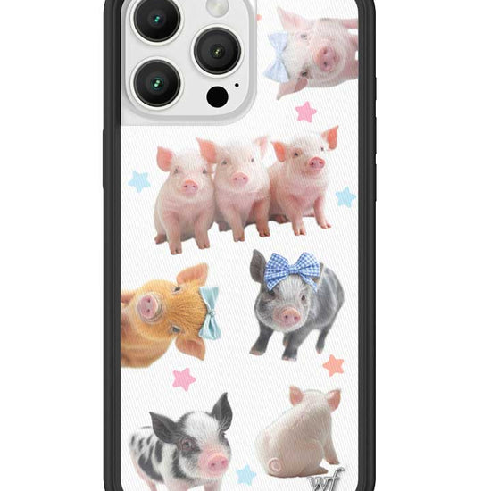 Wildflower iPhone case 16 Pro Max Little Piggies Animal Pink Cute