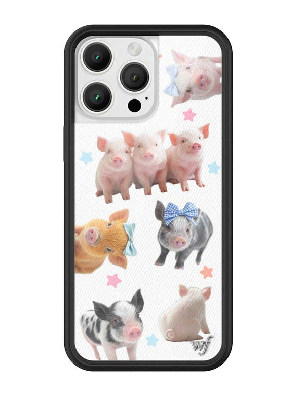 Wildflower iPhone case 16 Pro Max Little Piggies Animal Pink Cute