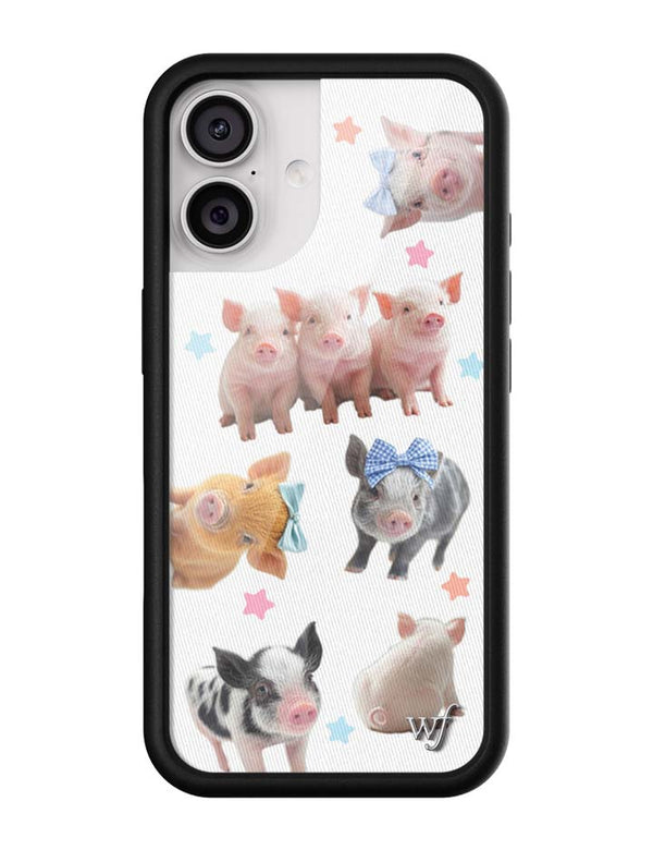 Wildflower iPhone case 17 Little Piggies Animal Pink Cute
