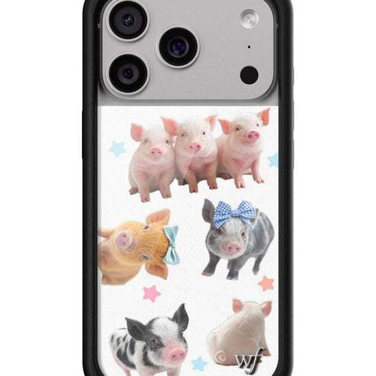 Wildflower iPhone case 17 Pro Little Piggies Animal Pink Cute