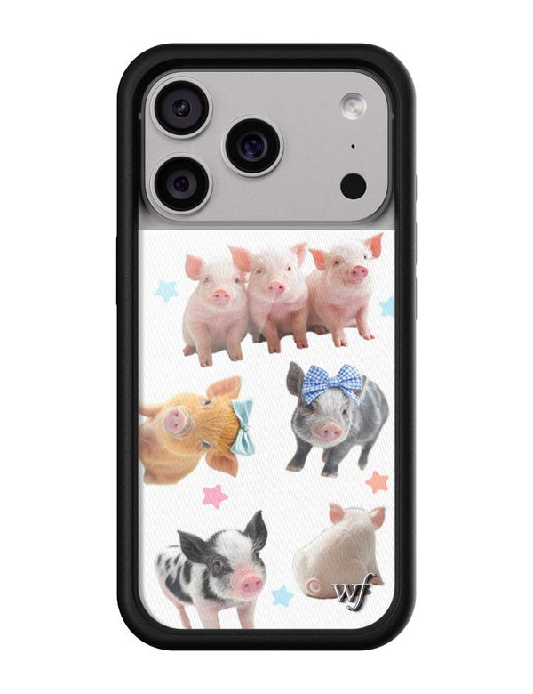 Wildflower iPhone case 17 Pro Little Piggies Animal Pink Cute